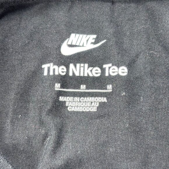 Nike M Mens Black Tee With Orange & Green Logo Design - Picture 3 of 8